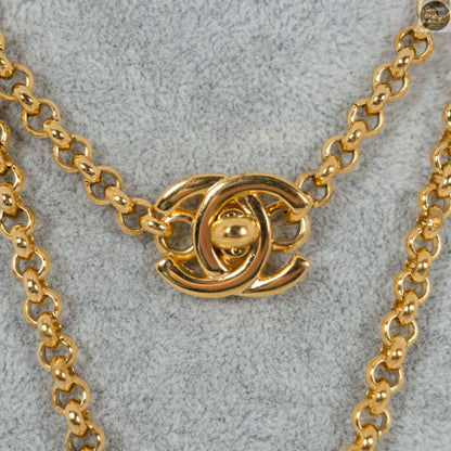 Long CC Ring Necklace