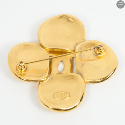 Clover Flower CC Brooch