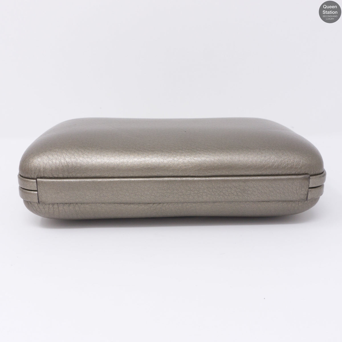 Broadway Minaudiere Leather Hard Clutch