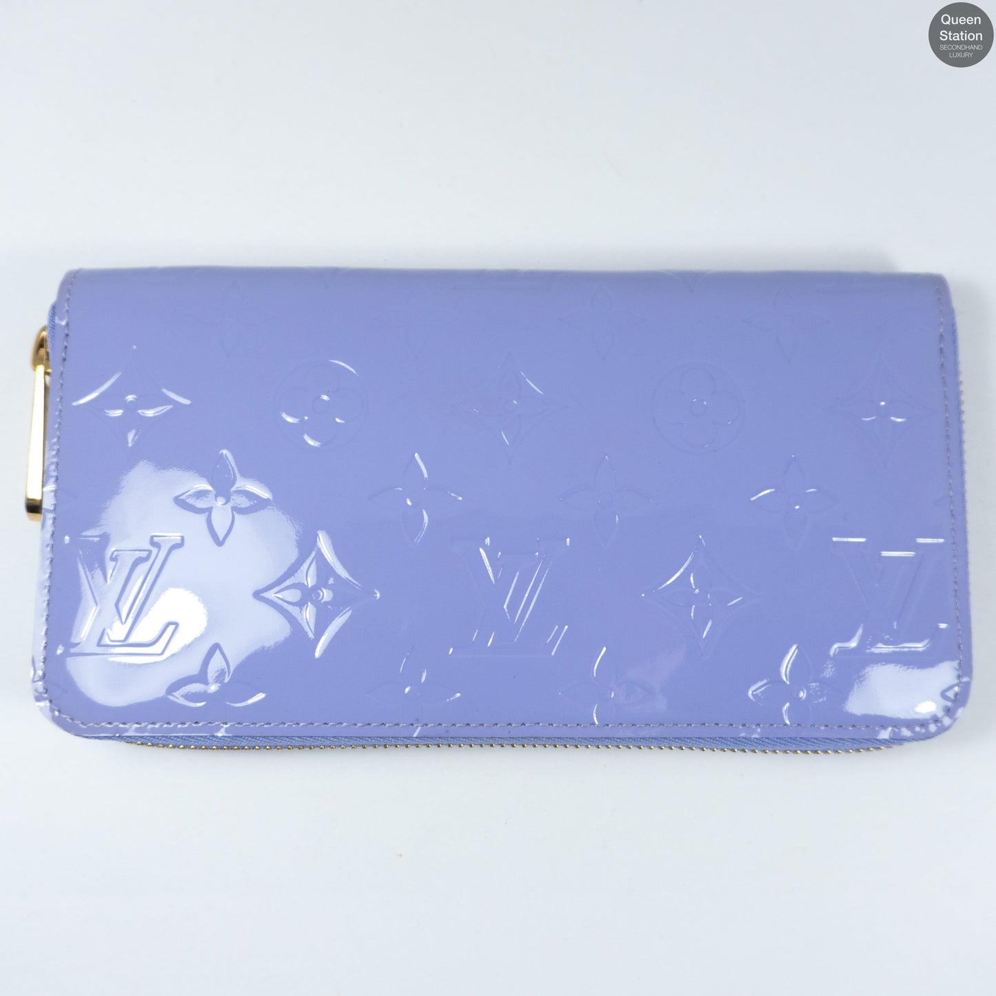 Louis-vuitton Zippy Wallet Purple Vernis Leather