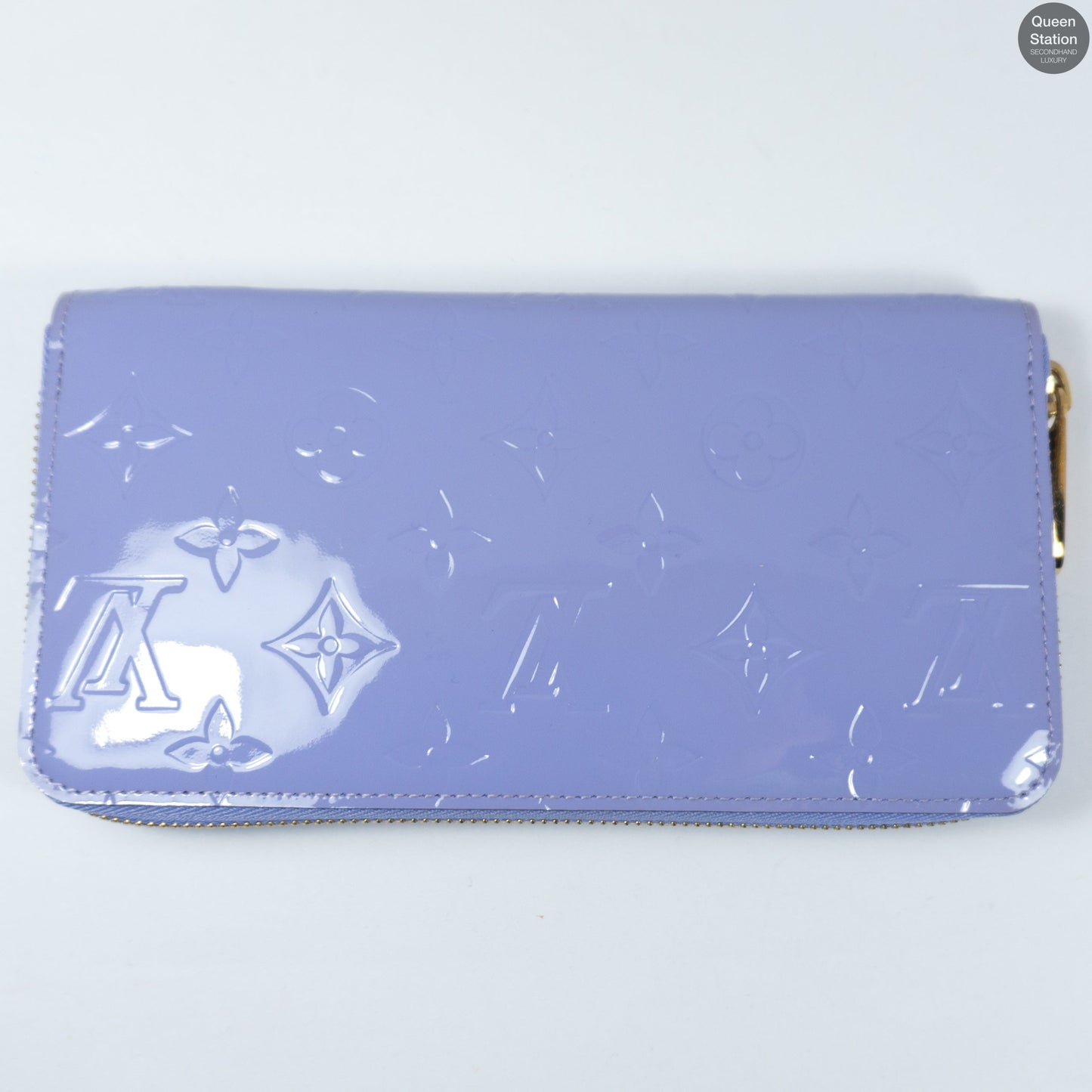 Louis-vuitton Zippy Wallet Purple Vernis Leather