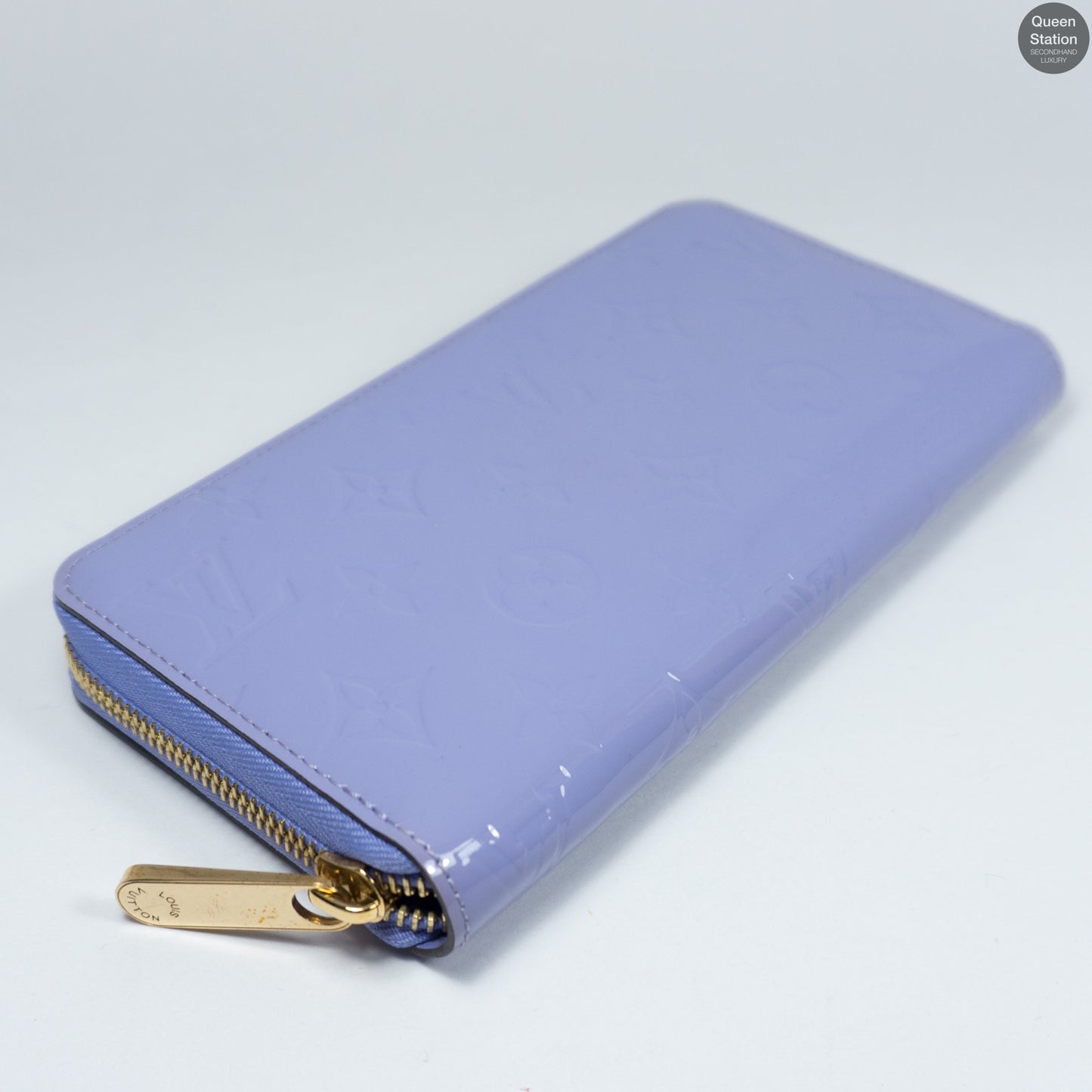 Louis-vuitton Zippy Wallet Purple Vernis Leather