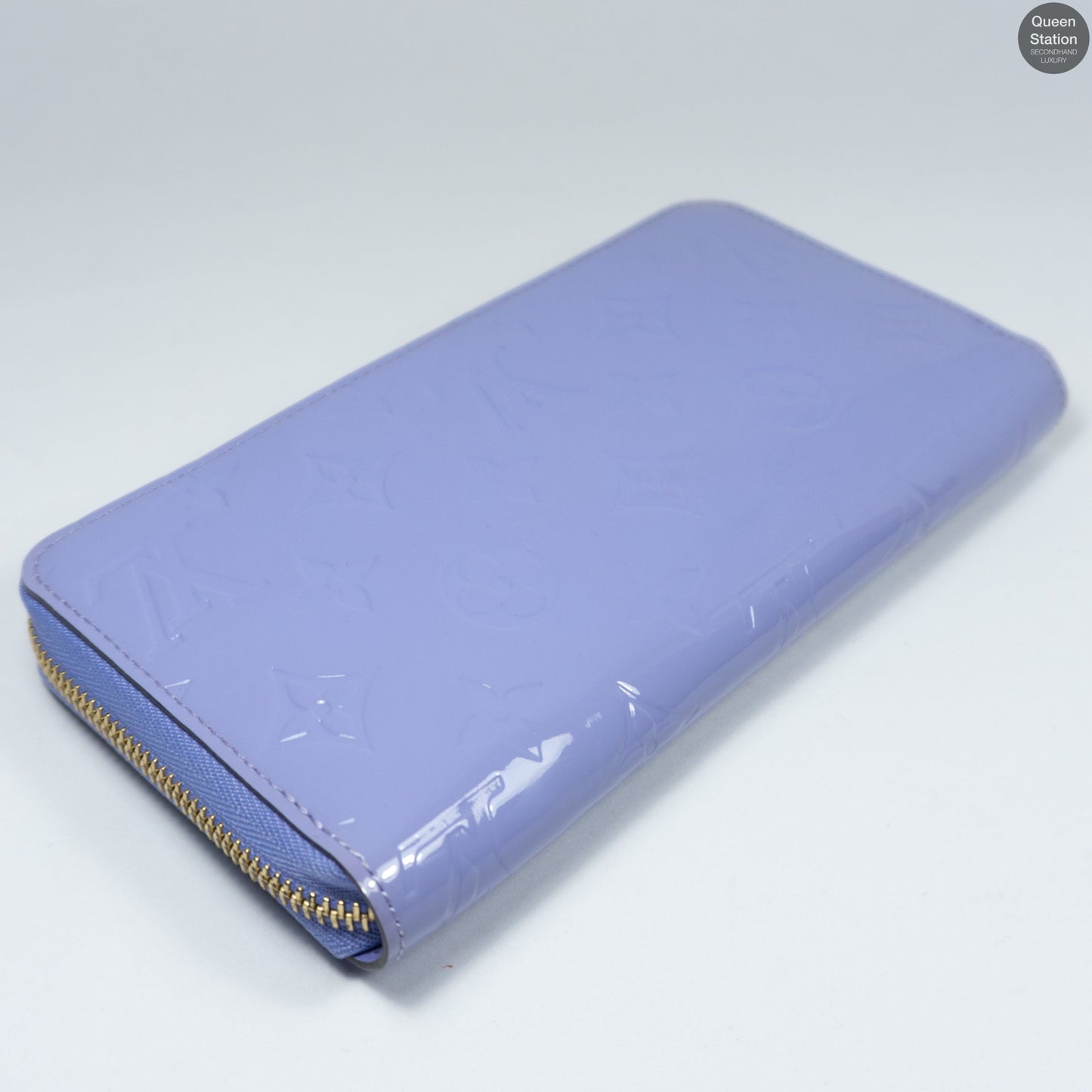 Louis-vuitton Zippy Wallet Purple Vernis Leather