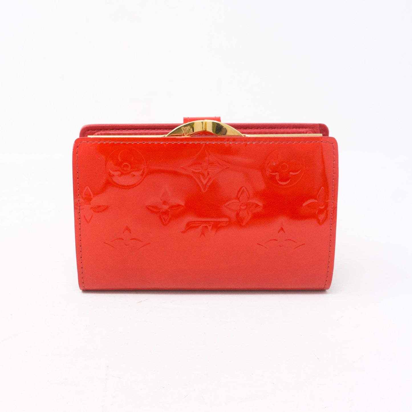 Louis-vuitton Viennois Wallet Vernis Red