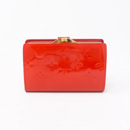 Louis-vuitton Viennois Wallet Vernis Red