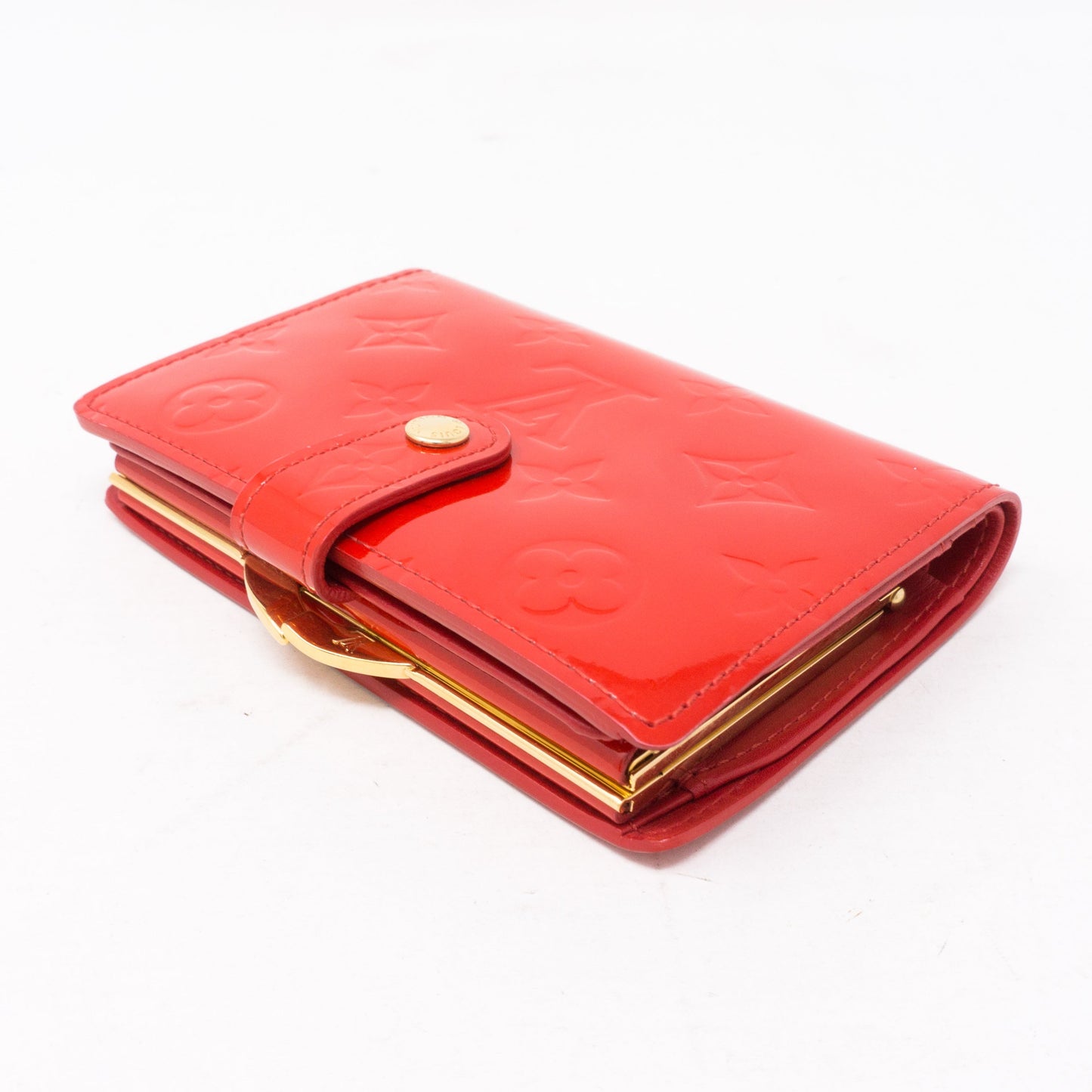Louis-vuitton Viennois Wallet Vernis Red