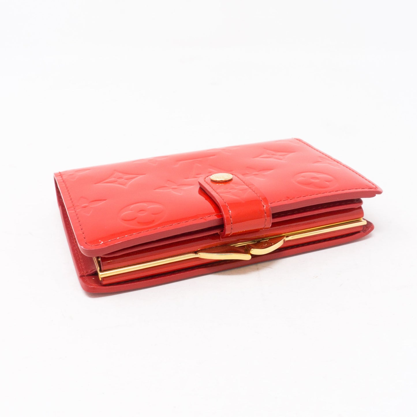 Louis-vuitton Viennois Wallet Vernis Red