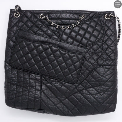 Jumbo XL 10A Quilted Leather Tote Bag