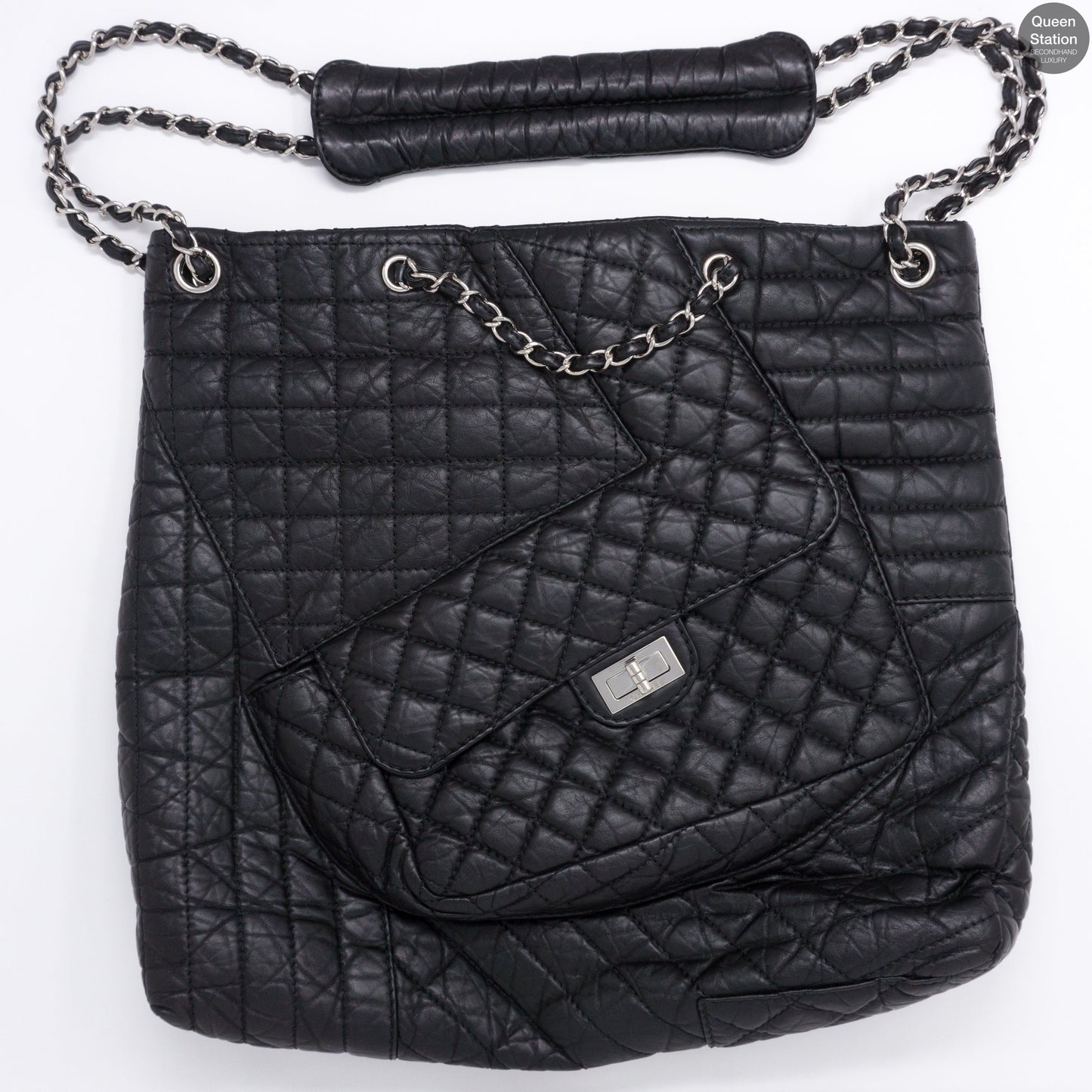 Jumbo XL 10A Quilted Leather Tote Bag