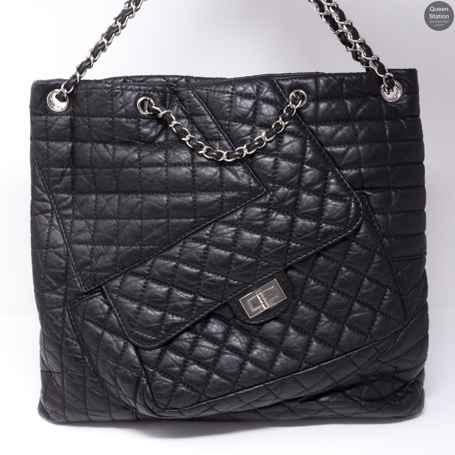 Jumbo XL 10A Quilted Leather Tote Bag