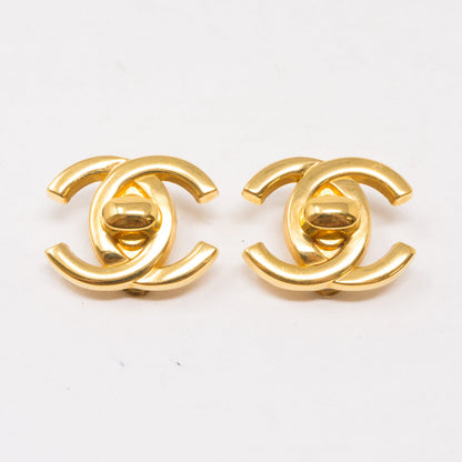 CC Turn Lock Earrings