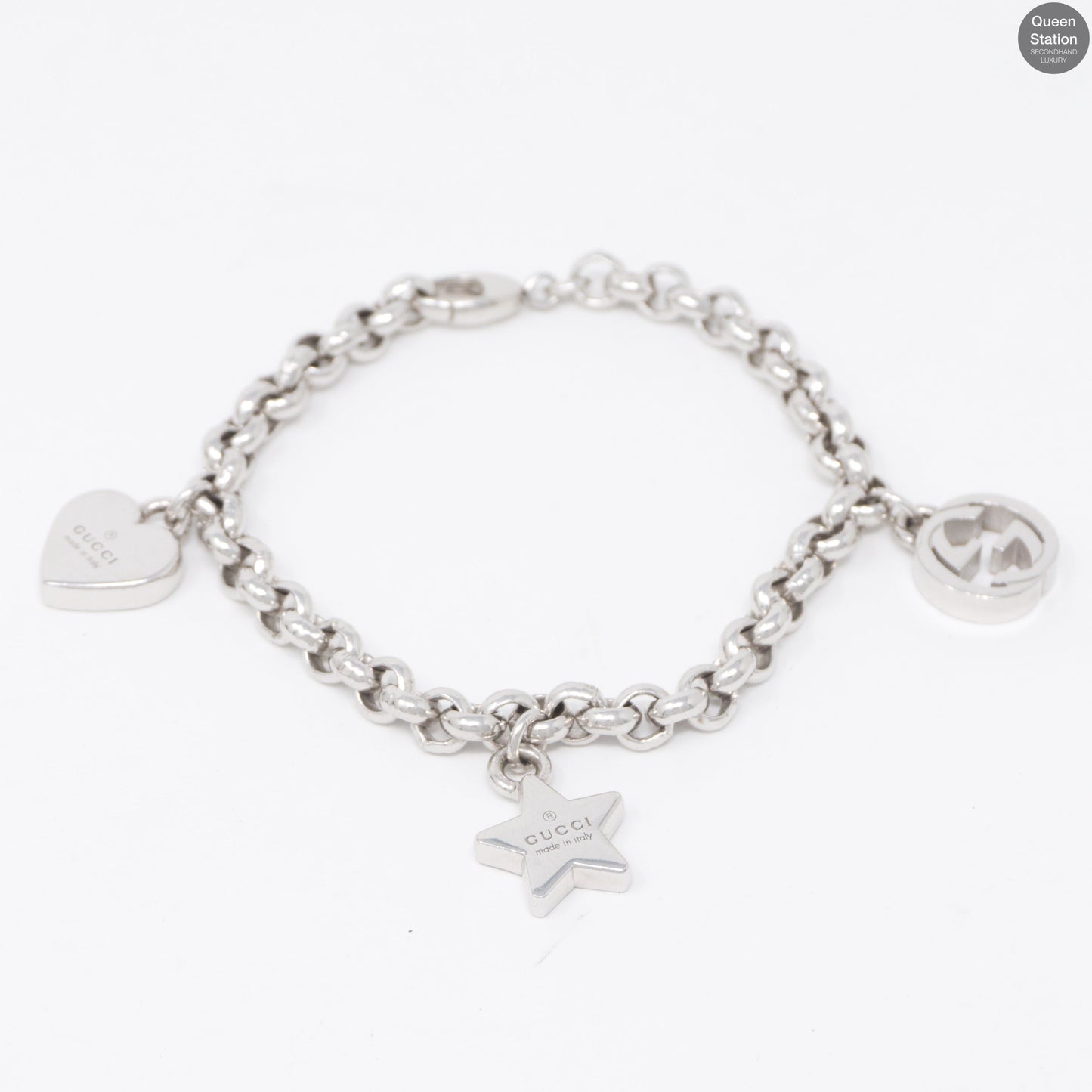Trademark Sterling Silver 3-Charm Bracelet