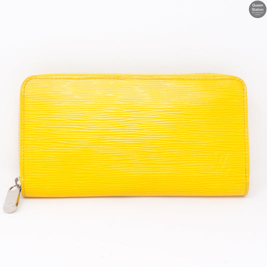 Louis-vuitton Zippy Yellow Epi Leather Wallet