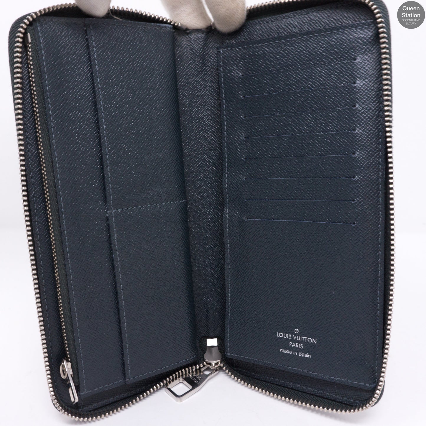 Louis-vuitton Zippy Vertical Monogram Cobalt Stripe Wallet
