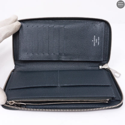 Louis-vuitton Zippy Vertical Monogram Cobalt Stripe Wallet