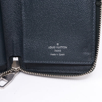 Louis-vuitton Zippy Vertical Monogram Cobalt Stripe Wallet