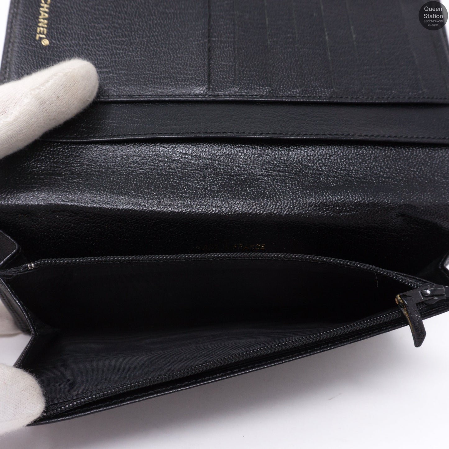 CC Logo Long Bifold Wallet Black