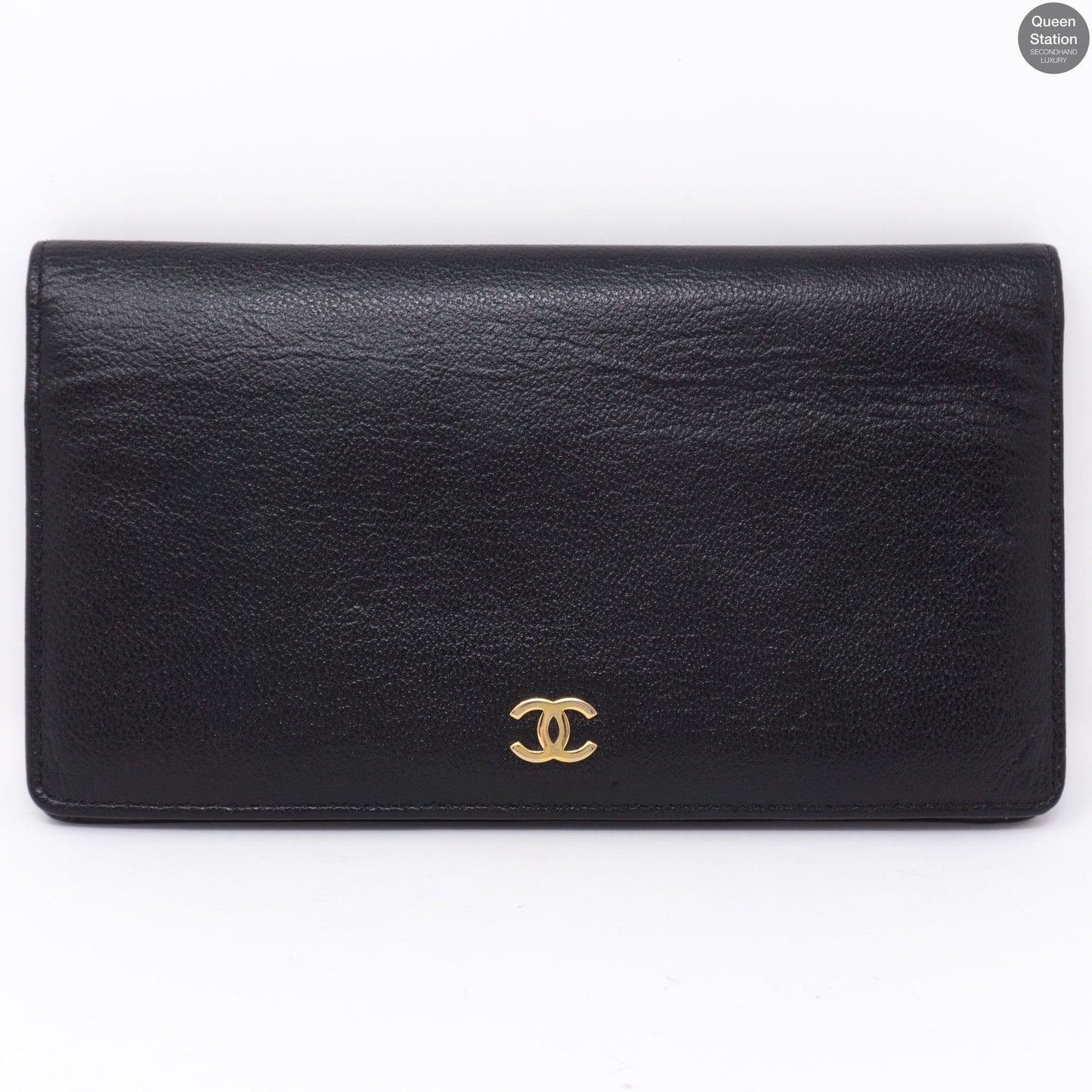 CC Logo Long Bifold Wallet Black