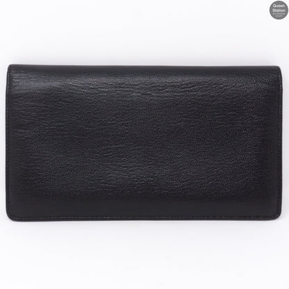 CC Logo Long Bifold Wallet Black