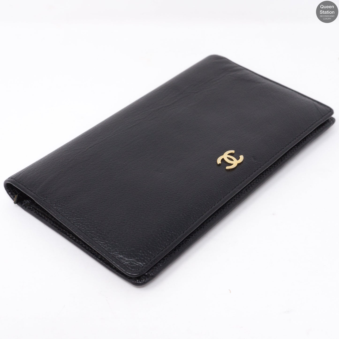 CC Logo Long Bifold Wallet Black