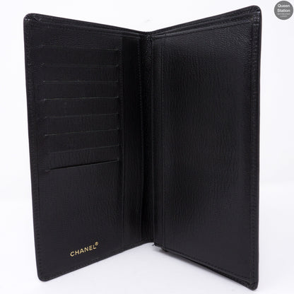 CC Logo Long Bifold Wallet Black