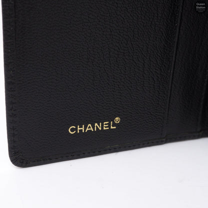 CC Logo Long Bifold Wallet Black