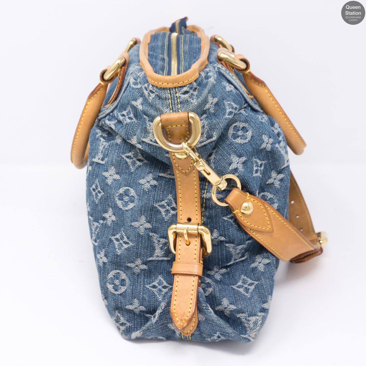 Louis-vuitton Neo Cabby MM Blue Denim