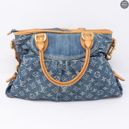 Louis-vuitton Neo Cabby MM Blue Denim