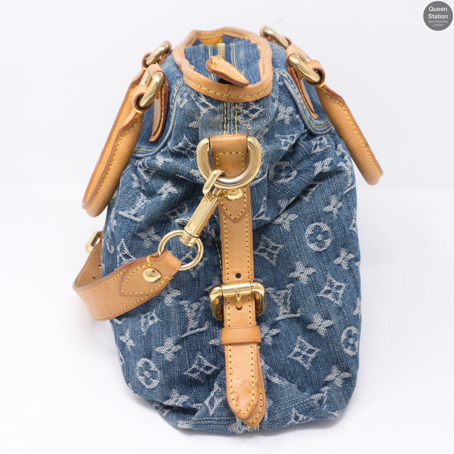 Louis-vuitton Neo Cabby MM Blue Denim