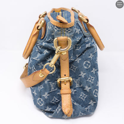 Louis-vuitton Neo Cabby MM Blue Denim