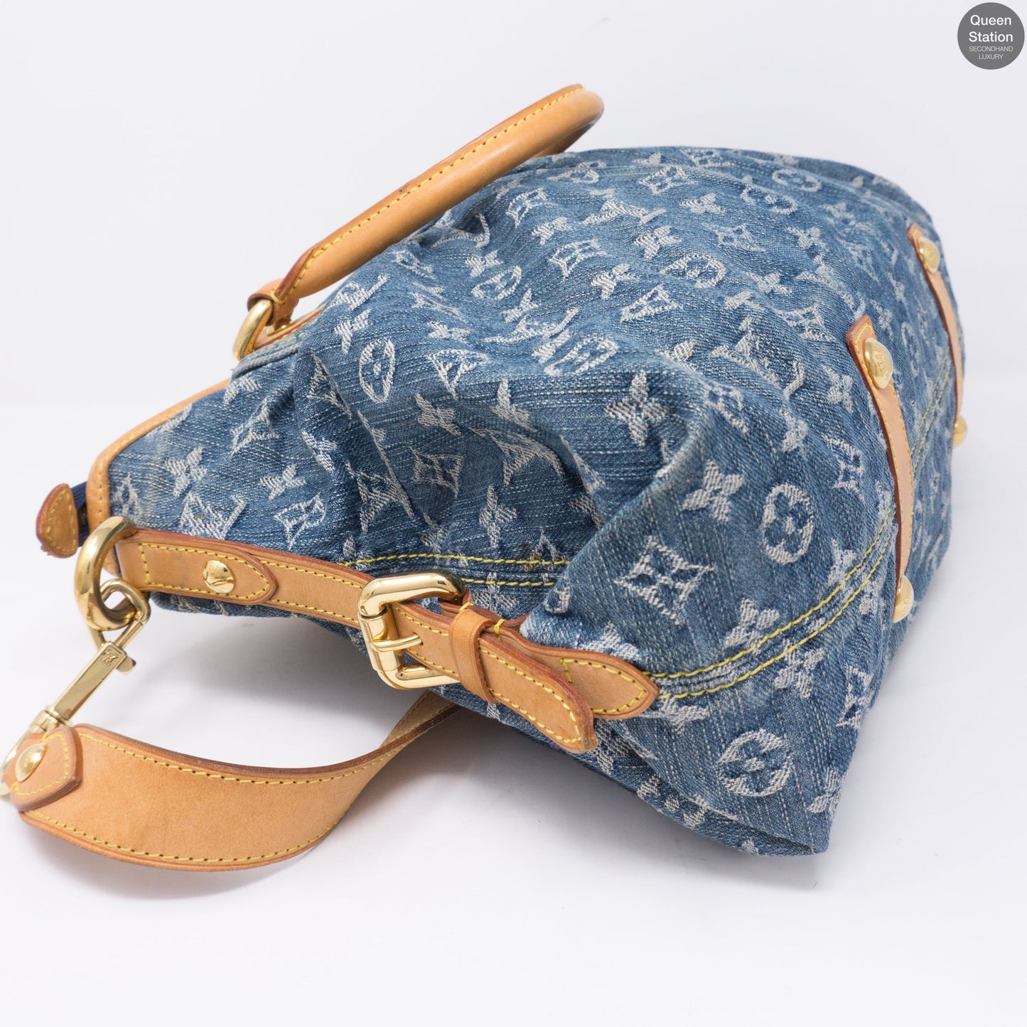 Louis-vuitton Neo Cabby MM Blue Denim