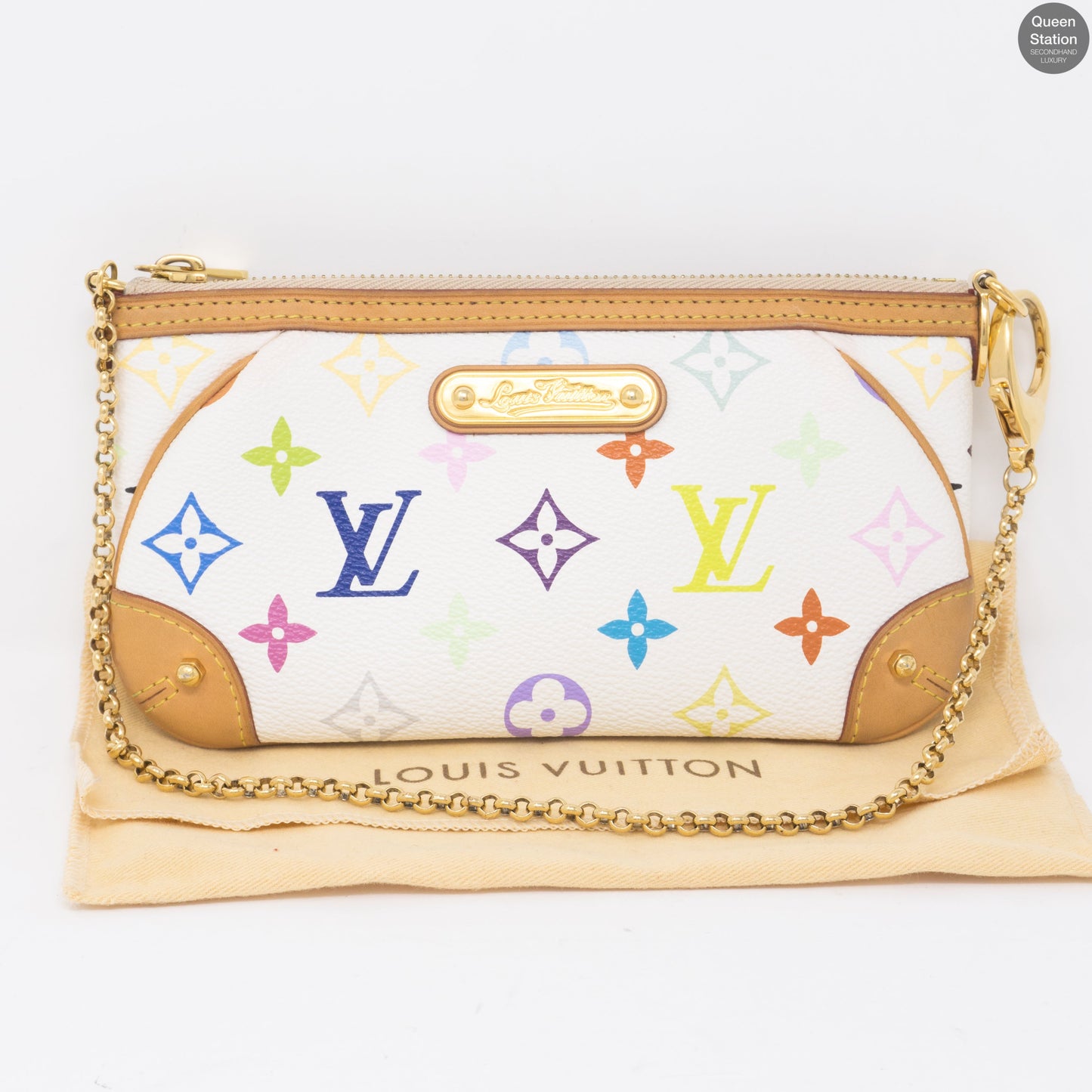 Louis-vuitton Milla Pochette Multicolore White