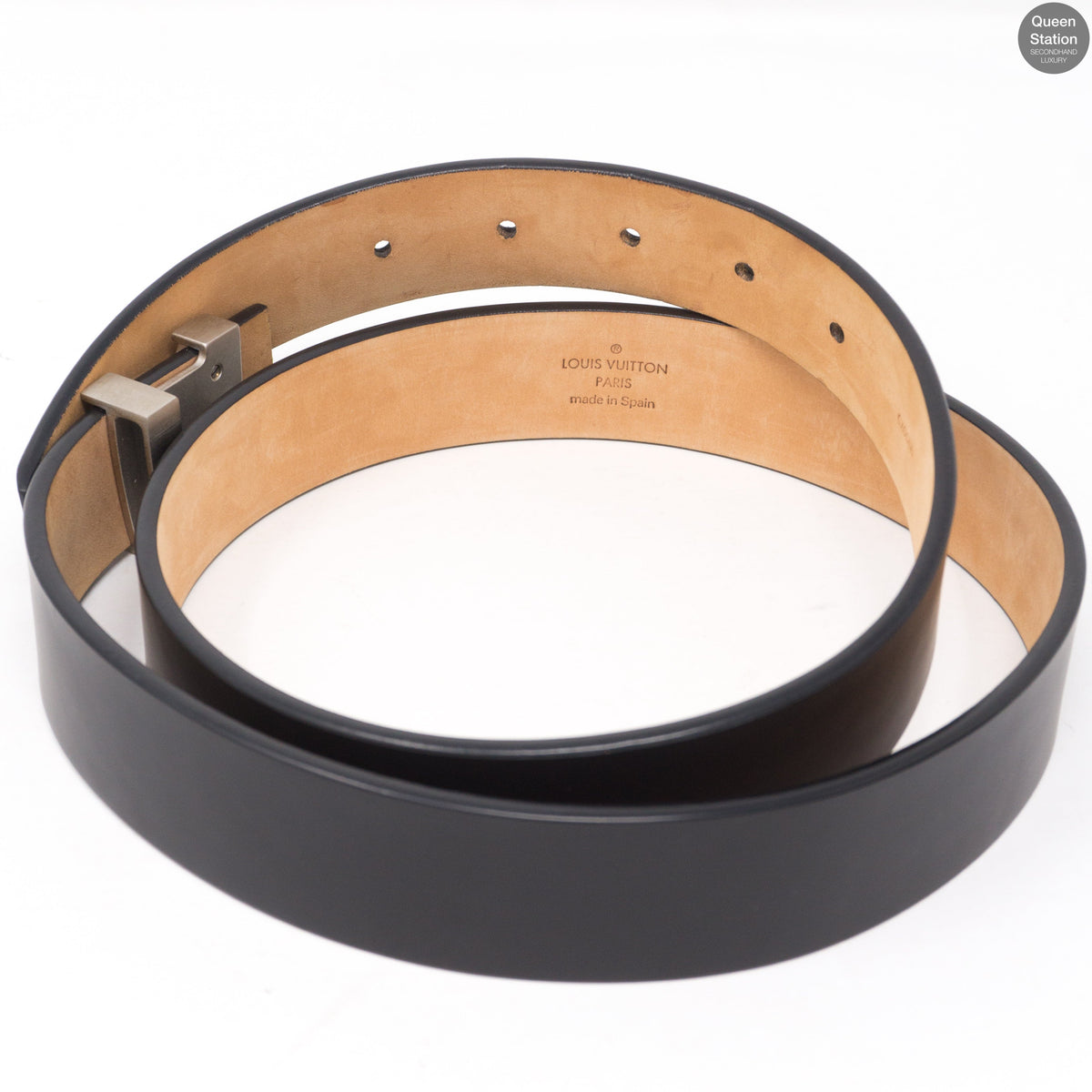 Louis-vuitton LV Initiales Black Leather Belt 85 / 30