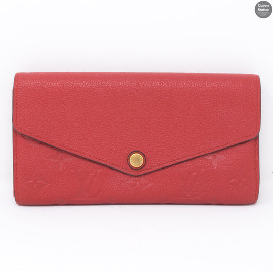 Louis-vuitton Sarah Wallet Scarlet Monogram Empreinte