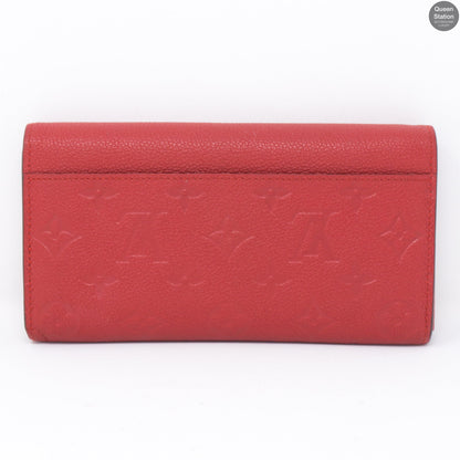 Louis-vuitton Sarah Wallet Scarlet Monogram Empreinte