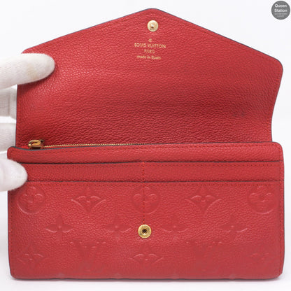 Louis-vuitton Sarah Wallet Scarlet Monogram Empreinte