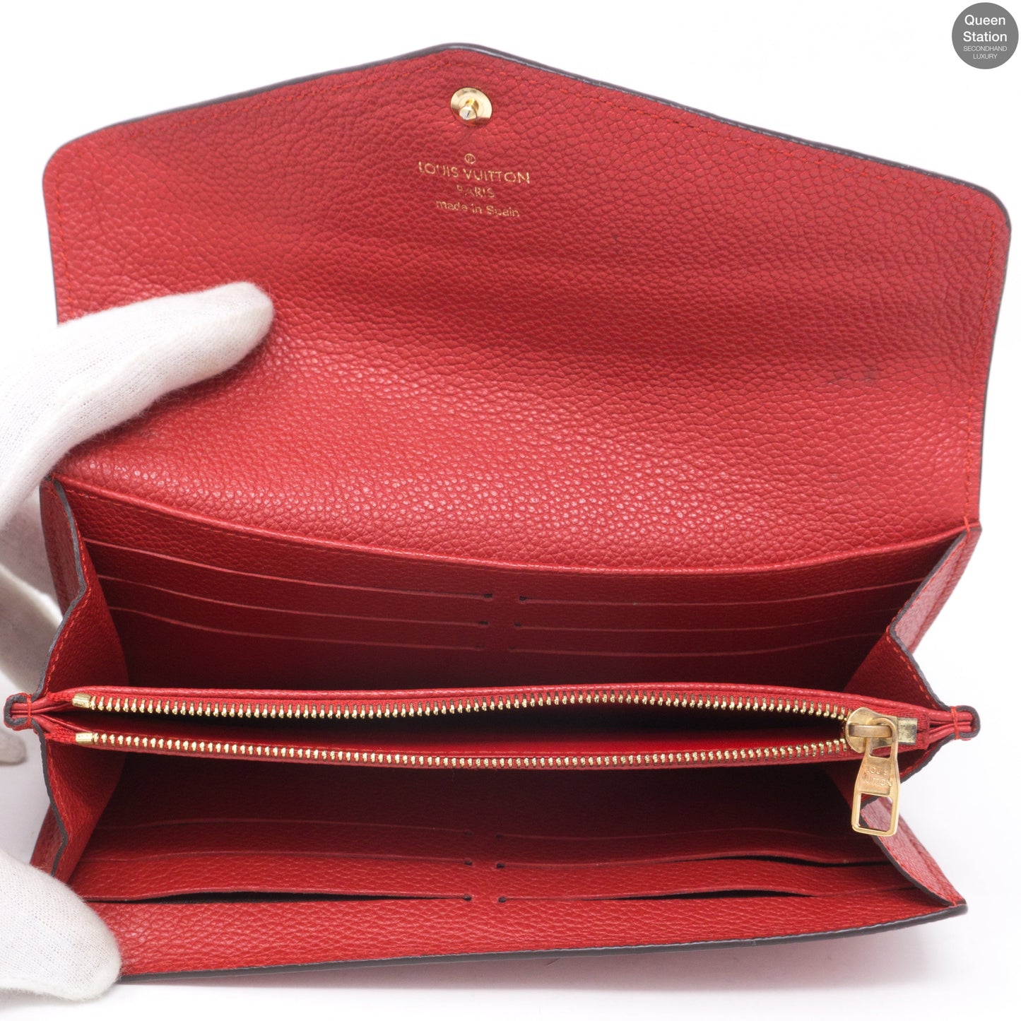 Louis-vuitton Sarah Wallet Scarlet Monogram Empreinte