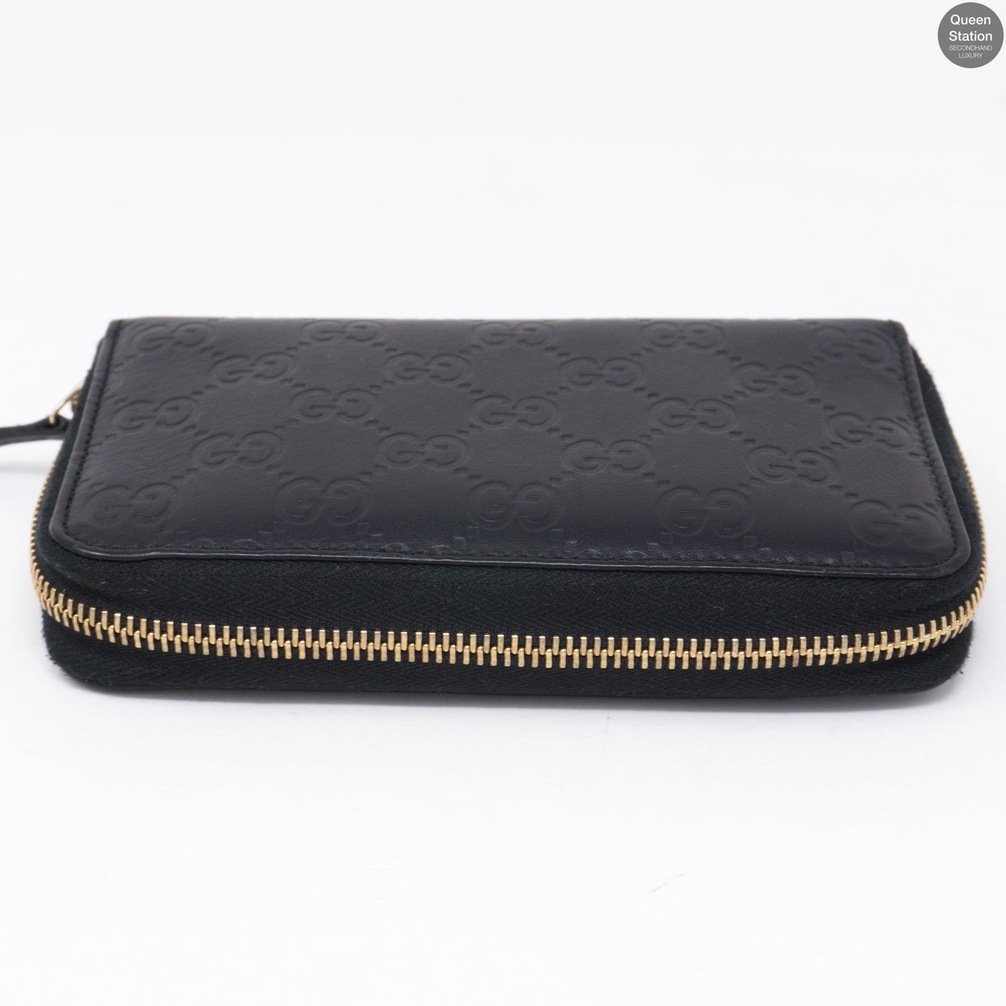 Zip Around Coin Wallet Black Leather