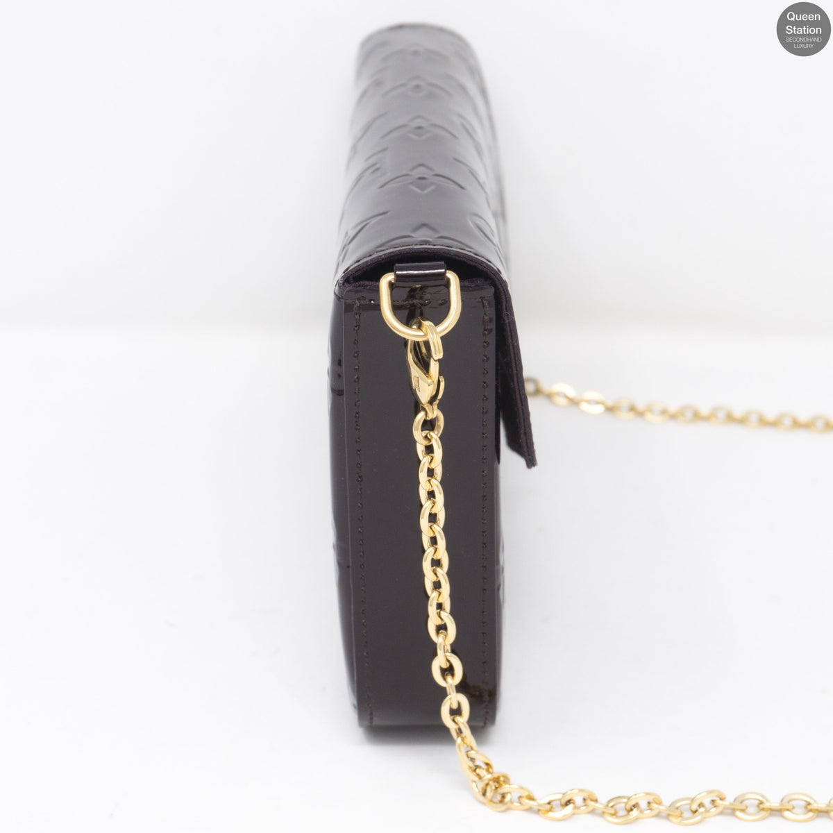 Louis-vuitton Pochette Felicie Amarante Vernis