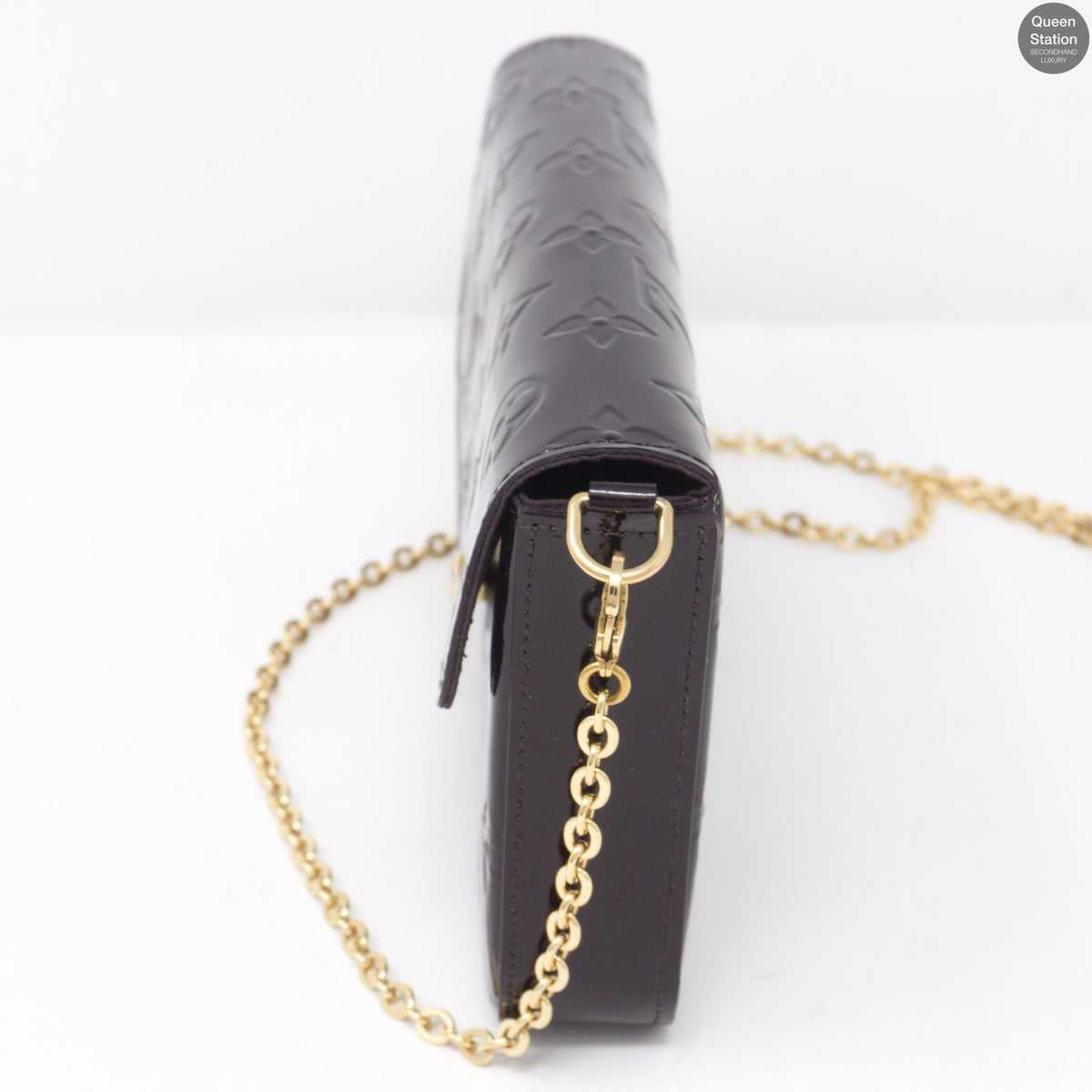 Louis-vuitton Pochette Felicie Amarante Vernis