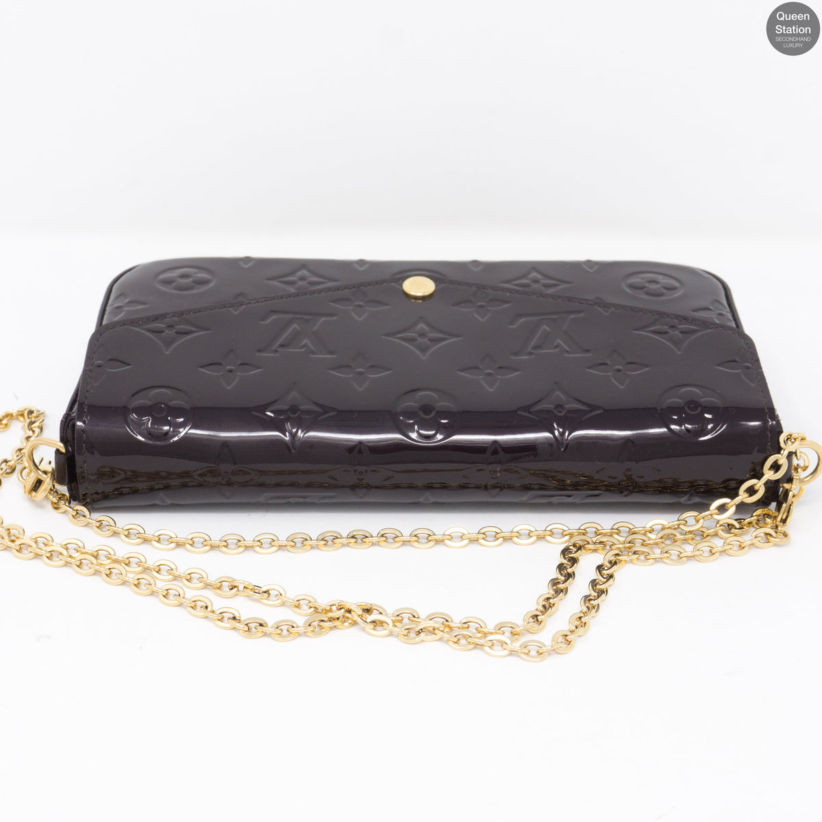 Louis-vuitton Pochette Felicie Amarante Vernis