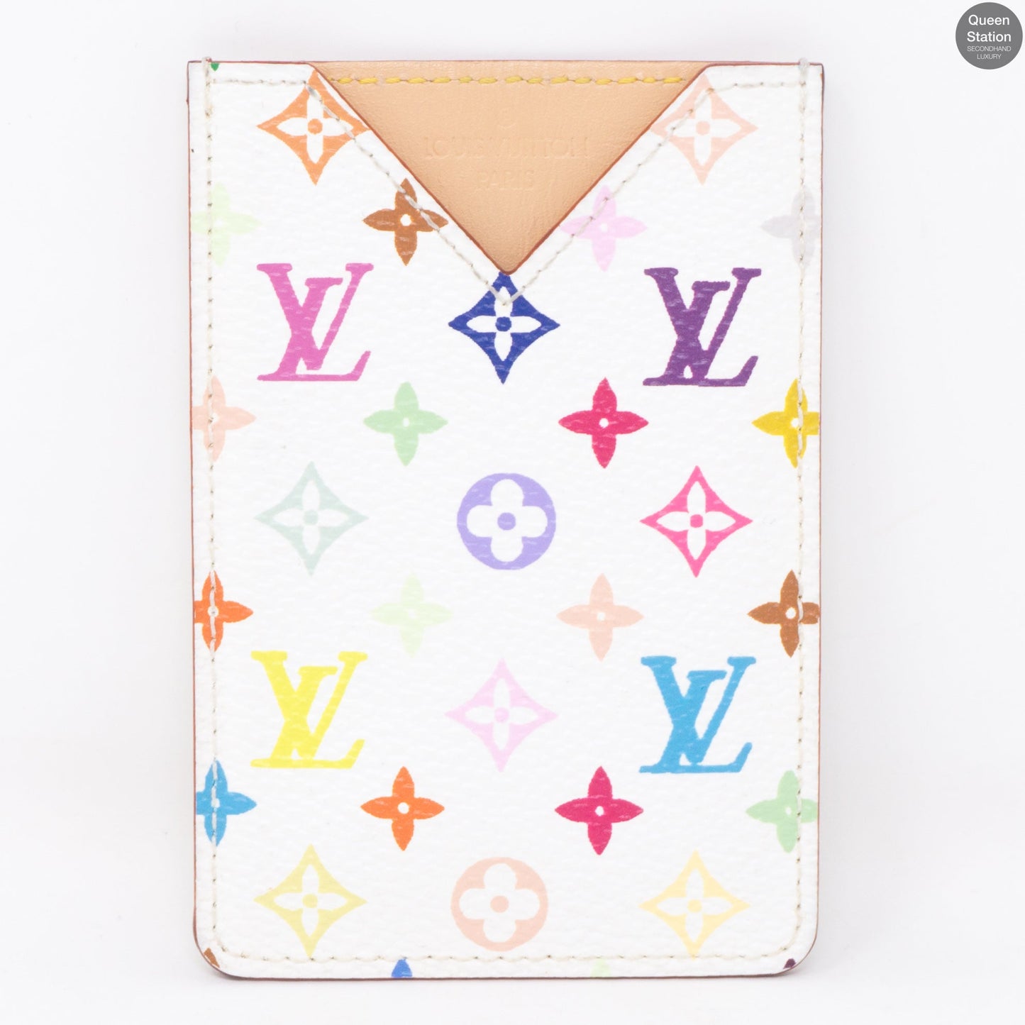 Louis-vuitton Card Holder Multicolore White
