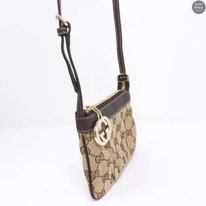 GG Monogram Canvas Pochette With Strap