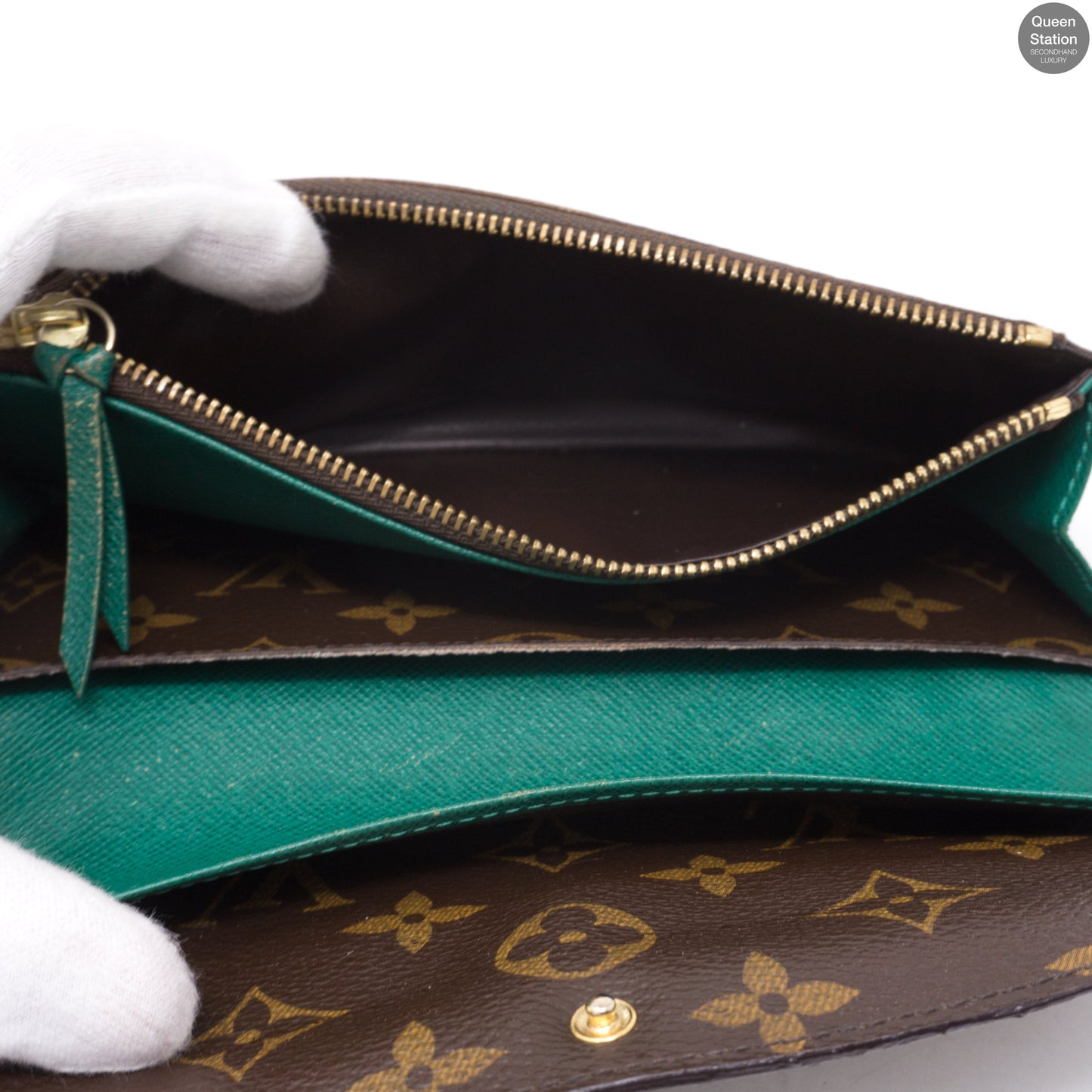 Louis-vuitton Emilie Monogram Green Wallet