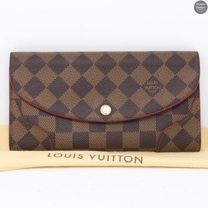 Louis-vuitton Caissa Wallet Damier Ebene Red