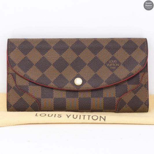 Louis-vuitton Caissa Wallet Damier Ebene Red