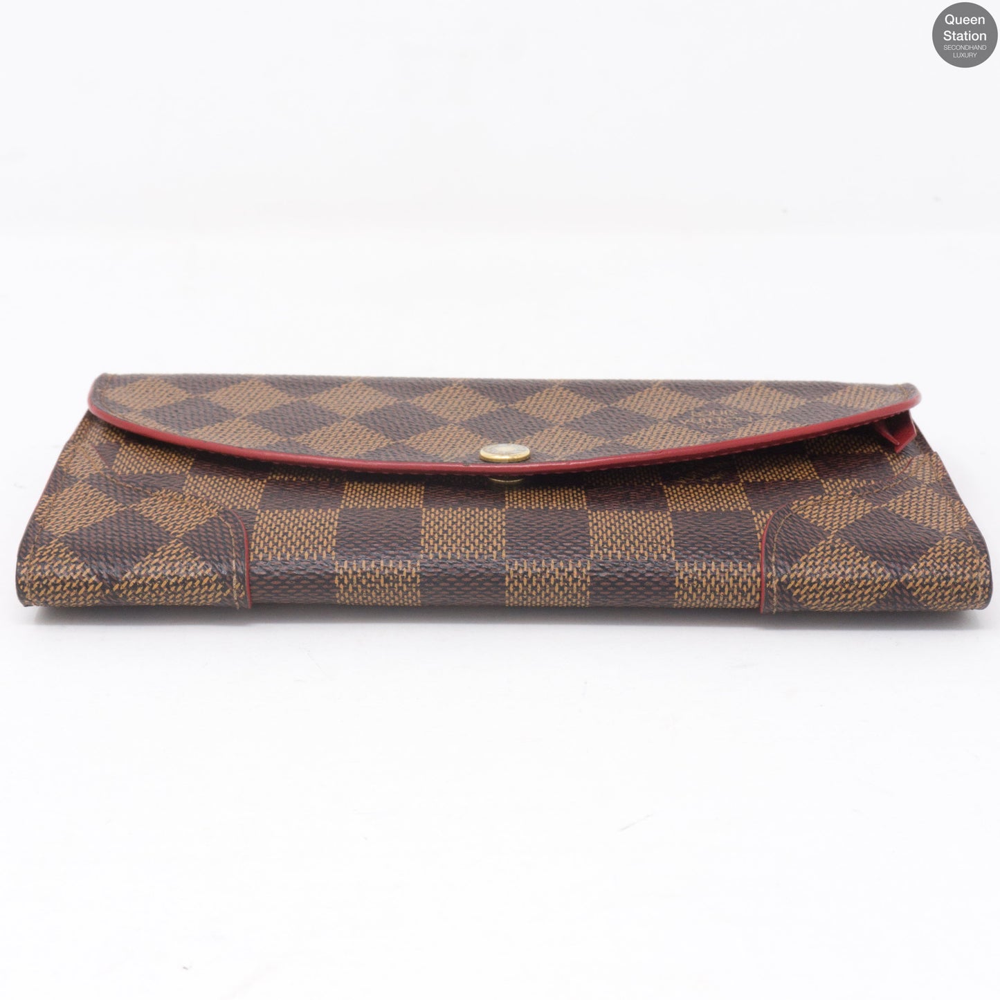 Louis-vuitton Caissa Wallet Damier Ebene Red