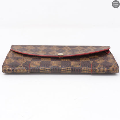 Louis-vuitton Caissa Wallet Damier Ebene Red