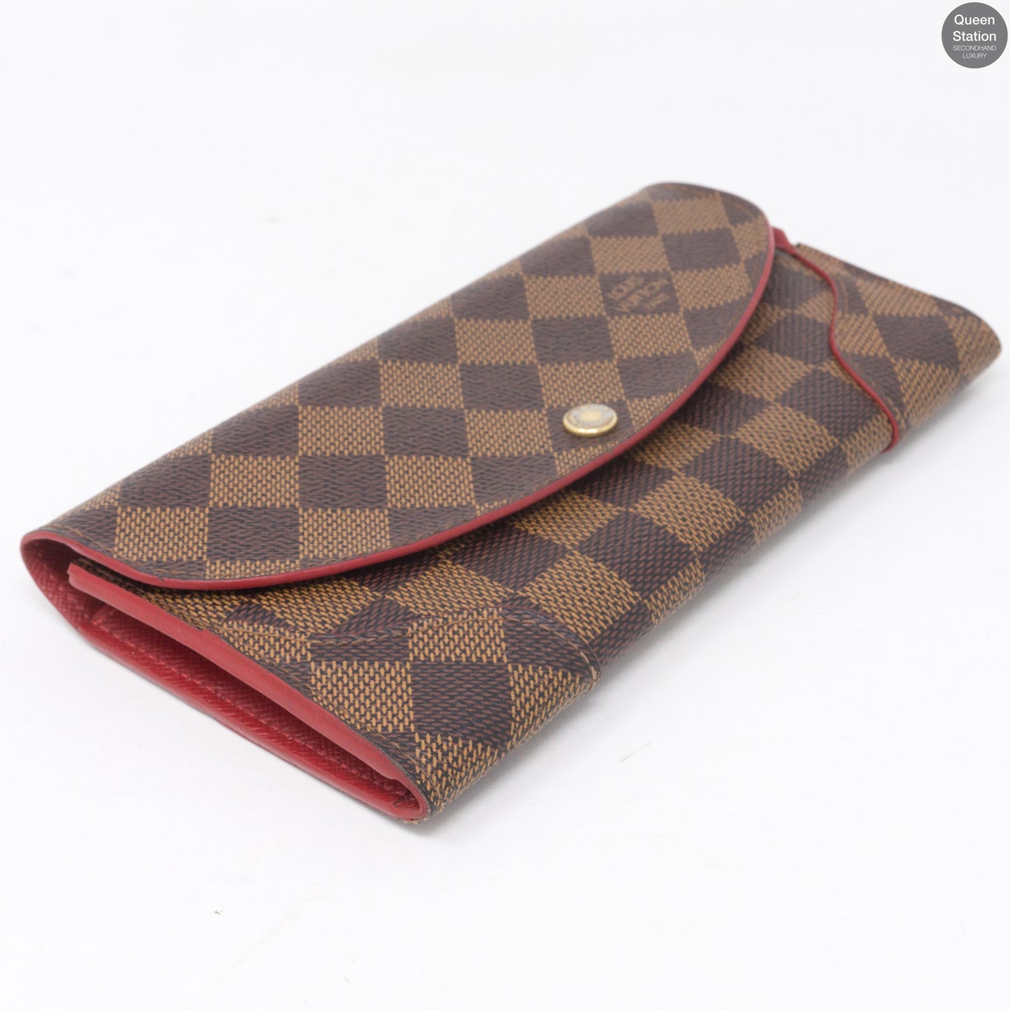 Louis-vuitton Caissa Wallet Damier Ebene Red