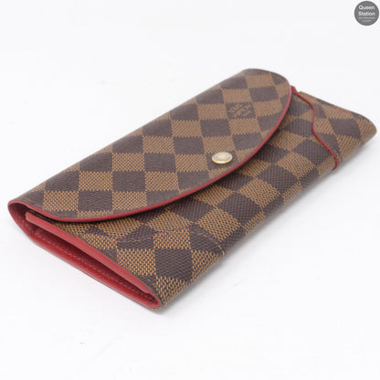 Louis-vuitton Caissa Wallet Damier Ebene Red